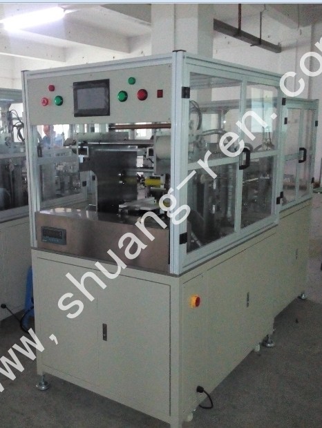 鋁殼鋼殼自動(dòng)貼膜機